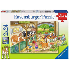 Ravensburger - Vita Felice in Campagna - 2x24 Pezzi - Puzzle