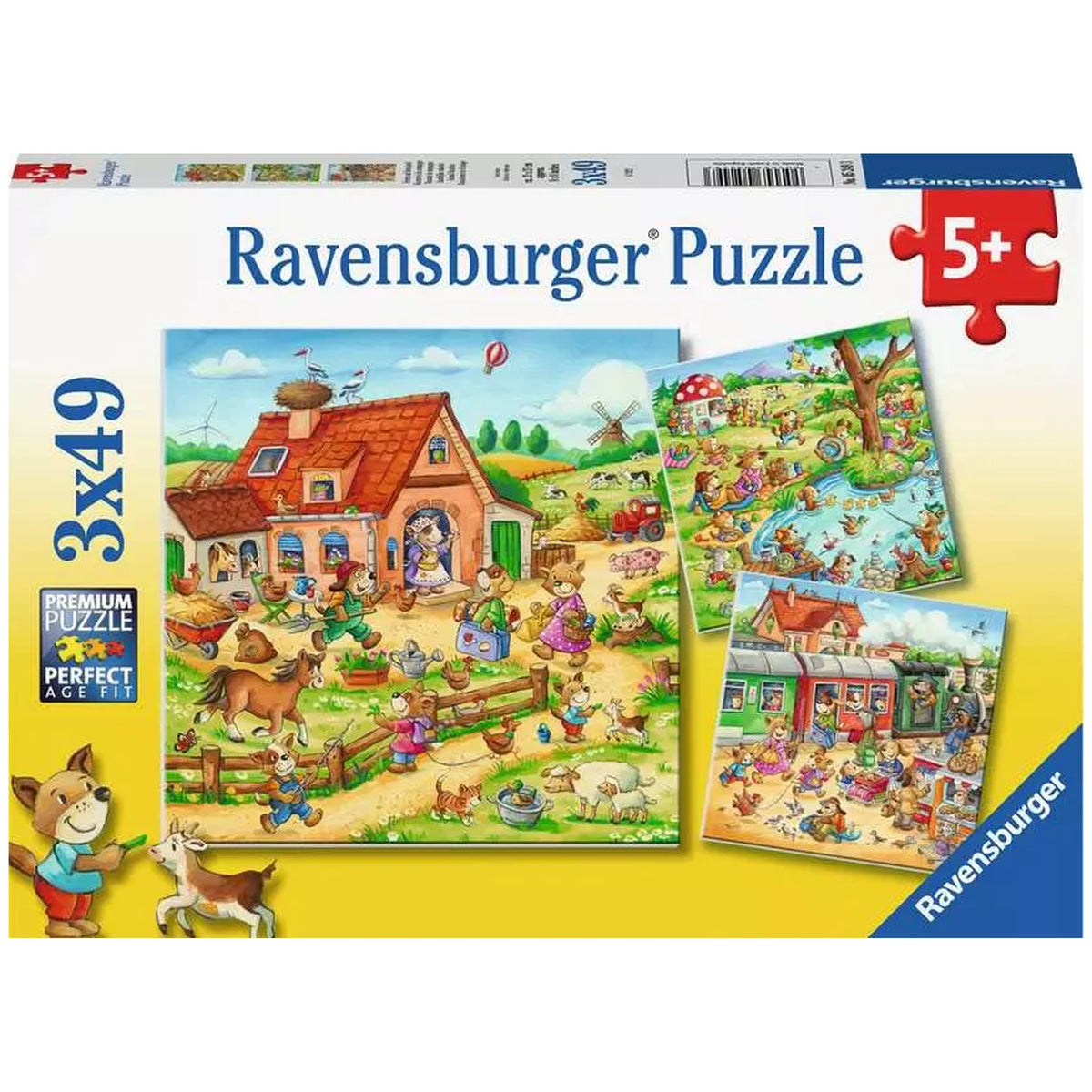 Ravensburger - Vacanze in campagna - 3x49 pezzi - Puzzle