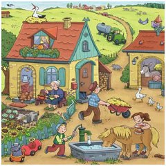 Ravensburger - Tanto da fare nella fattoria - 3x49 pezzi - Puzzle