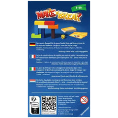 Ravensburger - Make N Break - Board Game - Multi-Language Instructions