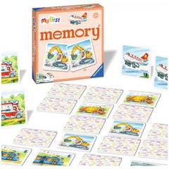 Ravensburger - Il mio primo Memory Veicoli - Gioco di carte - Istruzioni multilingue
