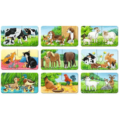 Ravensburger - My First Puzzles - Animal Families On The Farm - 2X9 Pieces - Puzzles