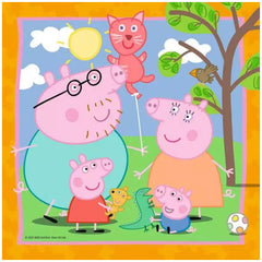 Ravensburger - Peppa Pig - La Famiglia e gli Amici di Peppa - 3x49 Pezzi - Puzzle