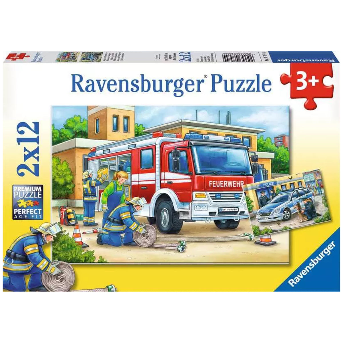 Ravensburger - Police And Fire Brigade - 2x12 Pieces - Puzzles