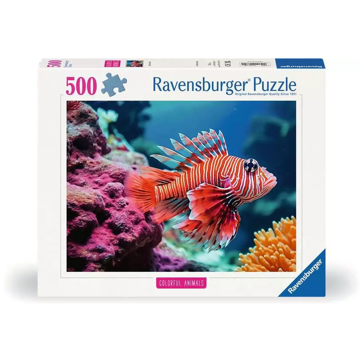 Ravensburger - Puzzle 500 Pezzi Animali Colorati - Puzzle