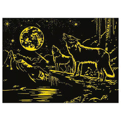 Ravensburger - Puzzle - Star Line Lupo nelle Luci del Nord 500pz - 12 Anni