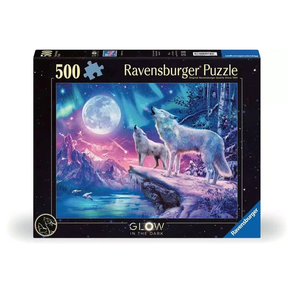 Ravensburger - Puzzle - Star Line Lupo nelle Luci del Nord 500pz - 12 Anni