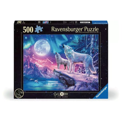 Ravensburger - Puzzle - Star Line Lupo nelle Luci del Nord 500pz - 12 Anni