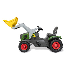 Rolly Toys - Trattore Rolly Farmtrac Fendt 211 Vario con pala e ruote gonfiabili giocattolo da cavalcare