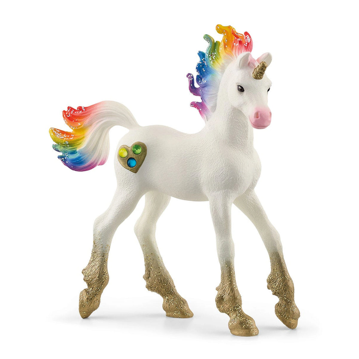 Schleich - Bayala - Rainbow Love Unicorn Foal - Action & Toy Figures - 70727