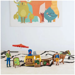 Schleich - Farm World - Sunny Day Mobile Farm Stand - Toy Playsets - 42528