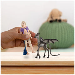 Schleich - Harry Potter - Luna Lovegood™ e Baby Thestral - Figure d'azione e giocattoli - 42636