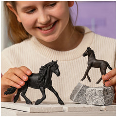 Schleich - Horse Club - Friesian Stallion - Action & Toy Figures - 13975