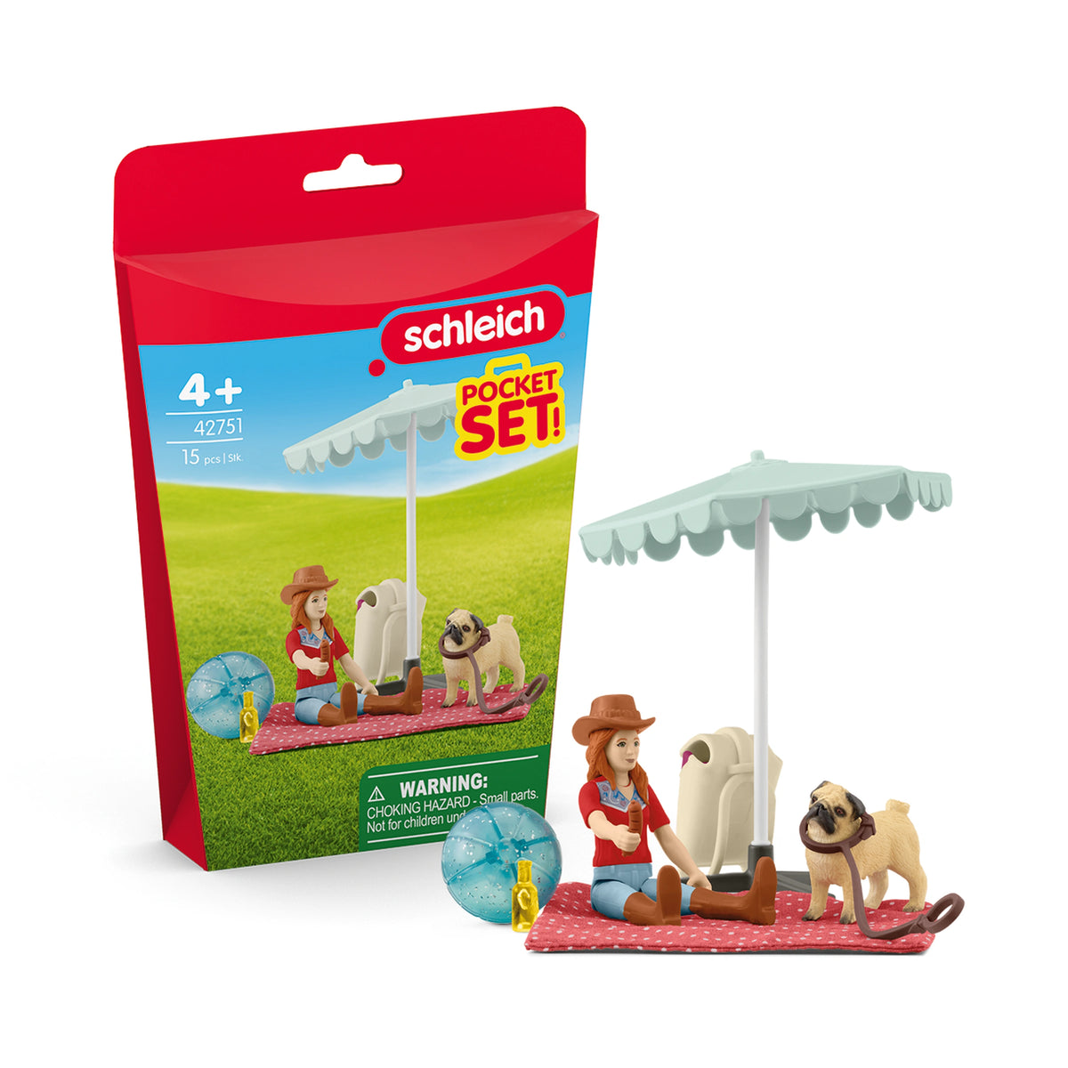 Schleich - Pocket Set Relax with Pugs - Toy Playsets