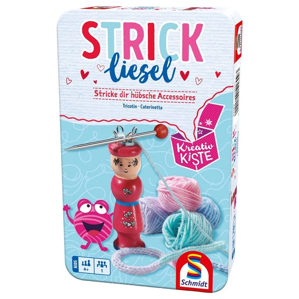 Schmidt Spiele - Arts Crafts - Kreativkiste Strickliesel - Knitting Set - 4+ Yrs