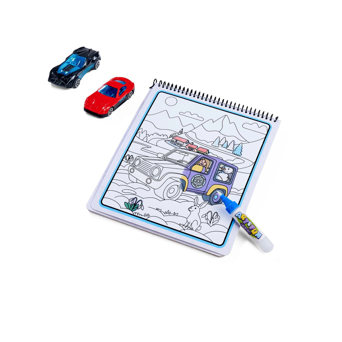 Simba - Libro da Colorare Acqua e Divertimento Cars - Arte e Fai da Te