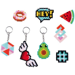 Simba - Art & Fun iron-on bead embroidery Keychain Set - Arts & Crafts