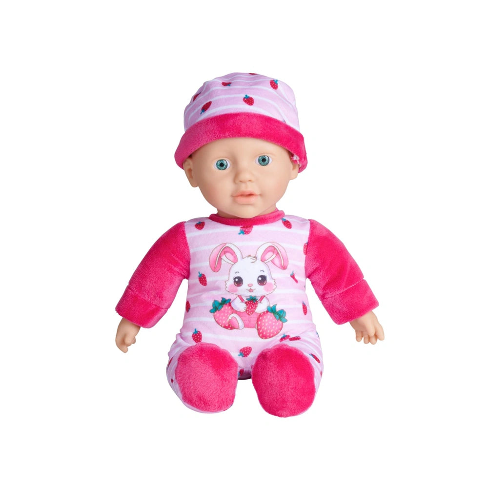 Simba - Dolls - Laura Strawbunny Soft Baby Doll - Pink Strawberry - 3 Yrs