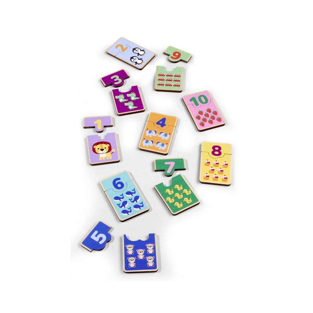 Simba - Giochi educativi - Puzzle in legno numeri - 2 Anni - Apprendimento STEM