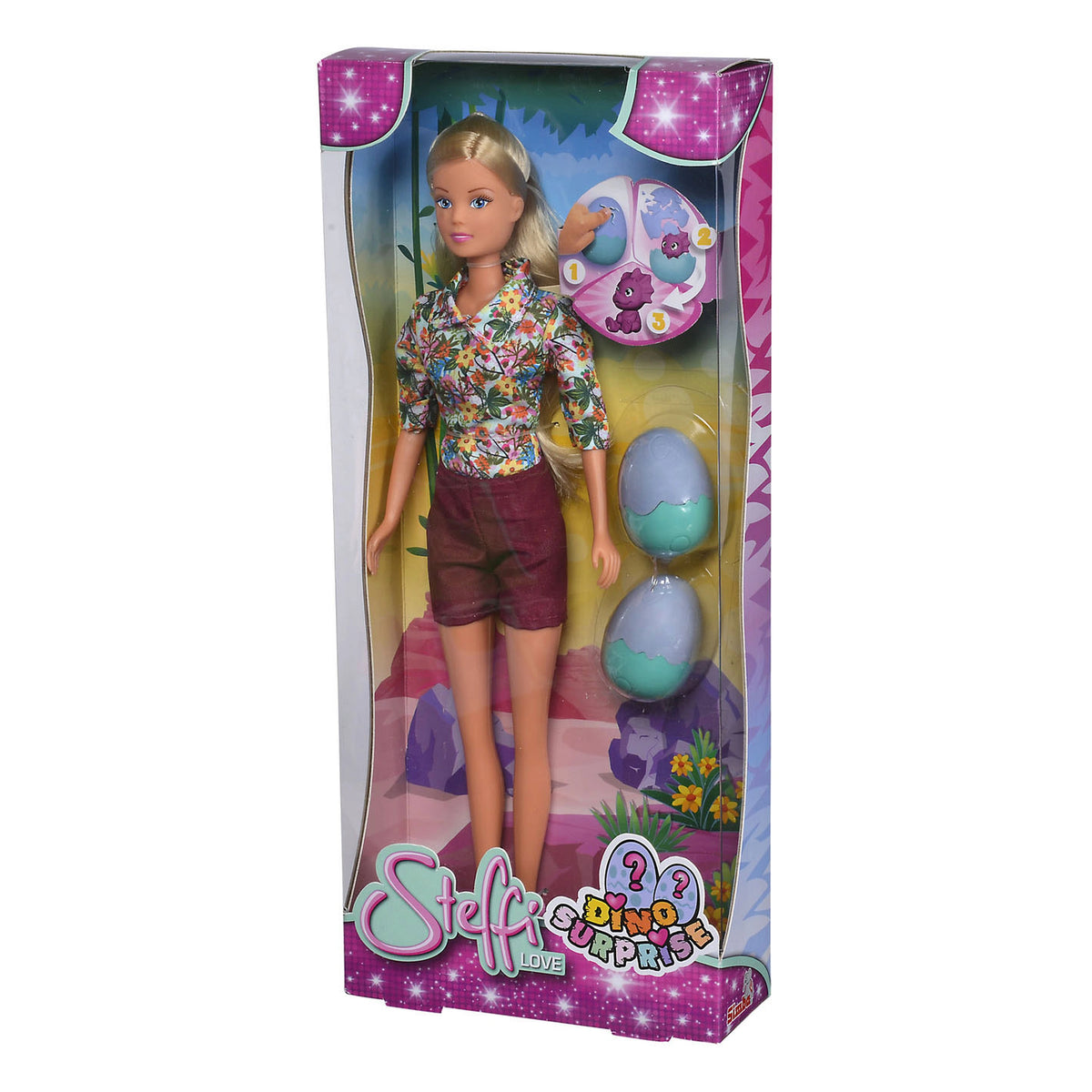 Simba - Steffi LOVE Dino Surprise Pop - Bambole, Set di Gioco e Figure Giocattolo