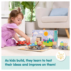 Spin Master - Melissa & Doug Blockables Vehicles Set - Giochi di Ordinamento e Impilamento - 2 Anni - 58100553