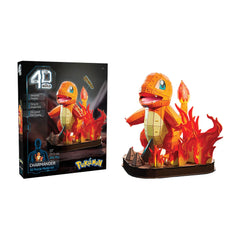 Spin Master - Pokemon 4D Costruisci Charmander - Puzzle