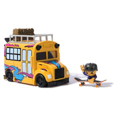 Tech Deck Sk8 Crew – Ultra Sk8 Bus, skatepark trasformabile 2 in 1