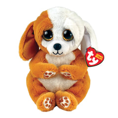 TY - Beanie Bellies Ruggles brown and white dog 20 cm