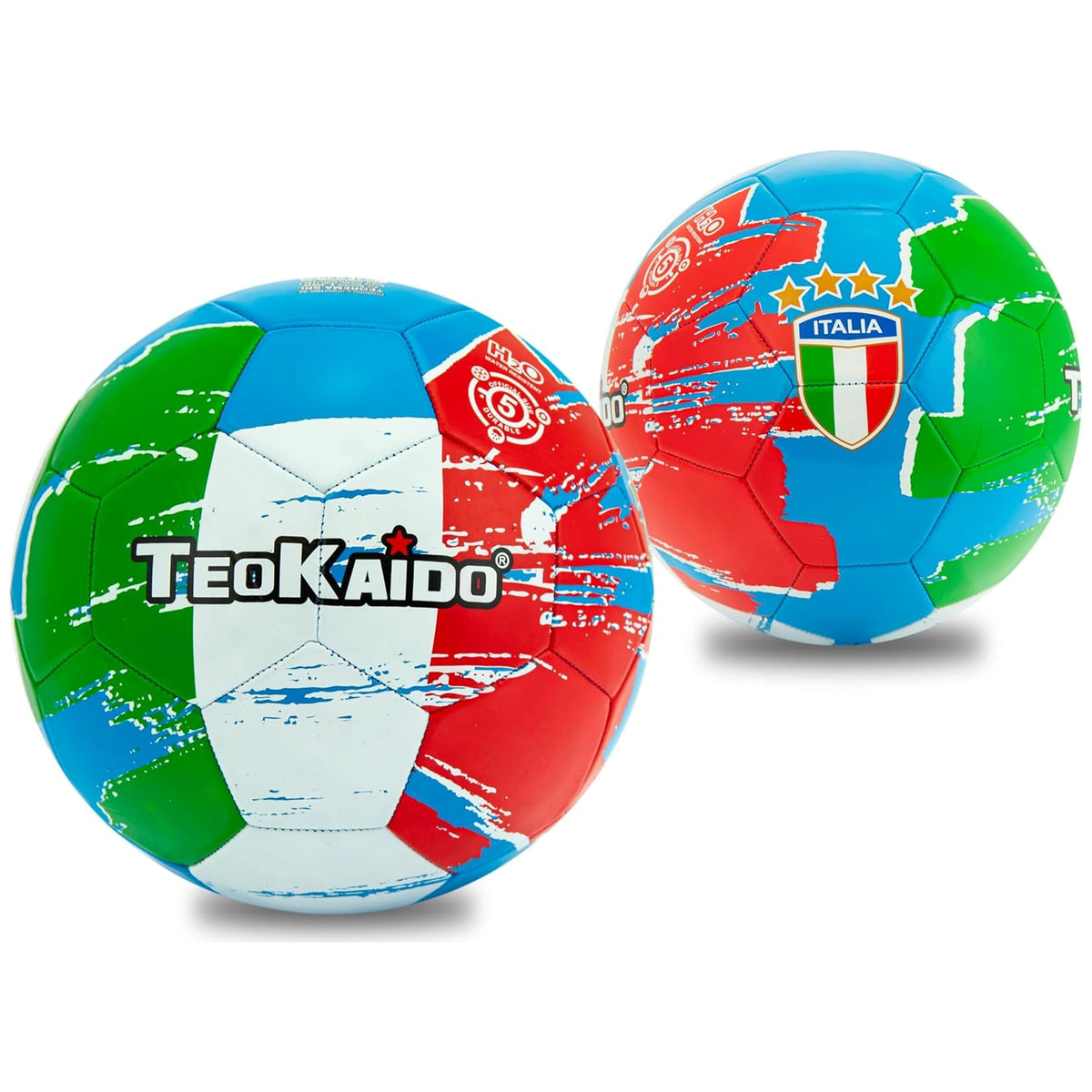 TeoKaido - TeoKaido Italia Flag World Football Size 5 - Sports Toys
