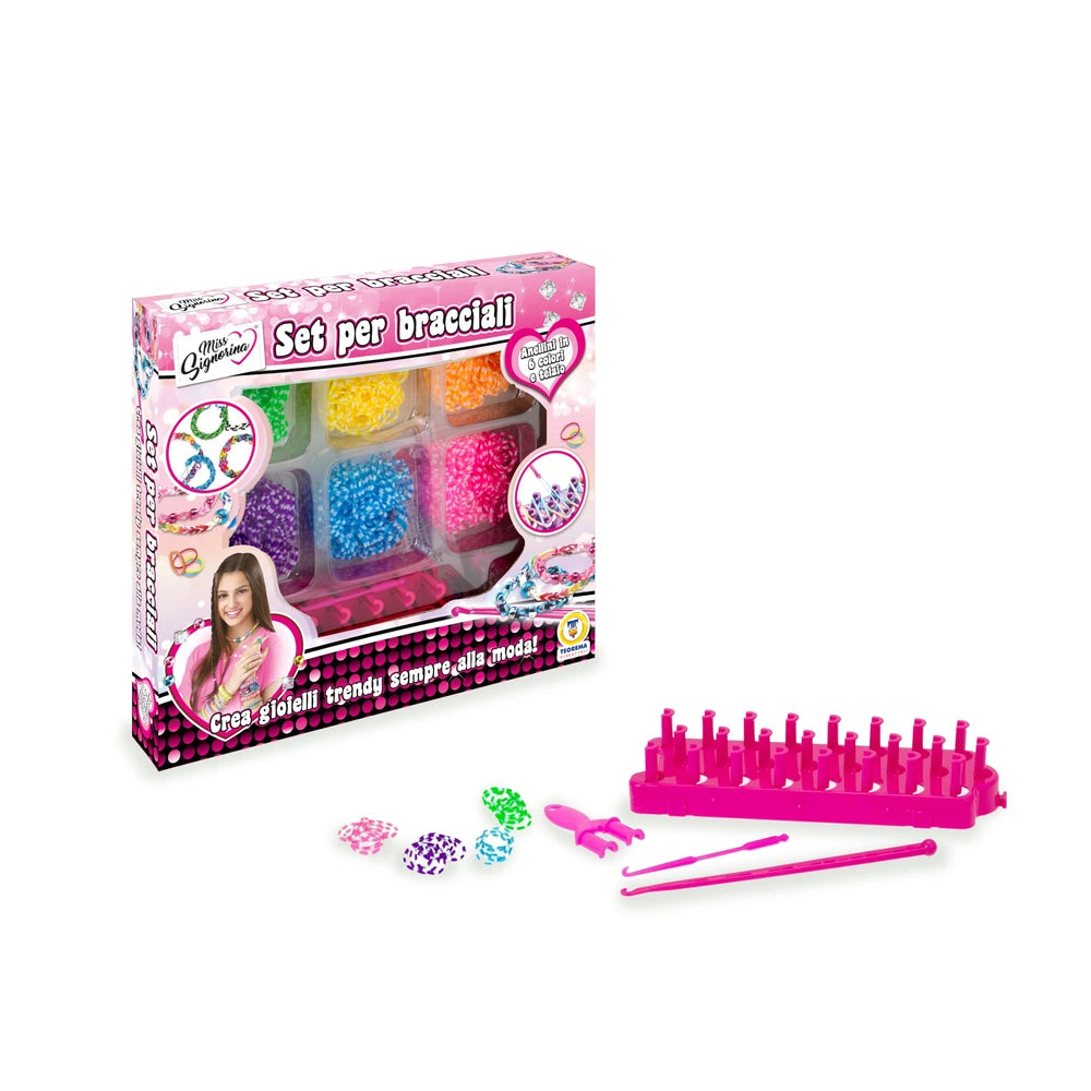 Teorema - Giochi creativi - Set per bracciali fai da te - Gioco creativo - 6+ Anni