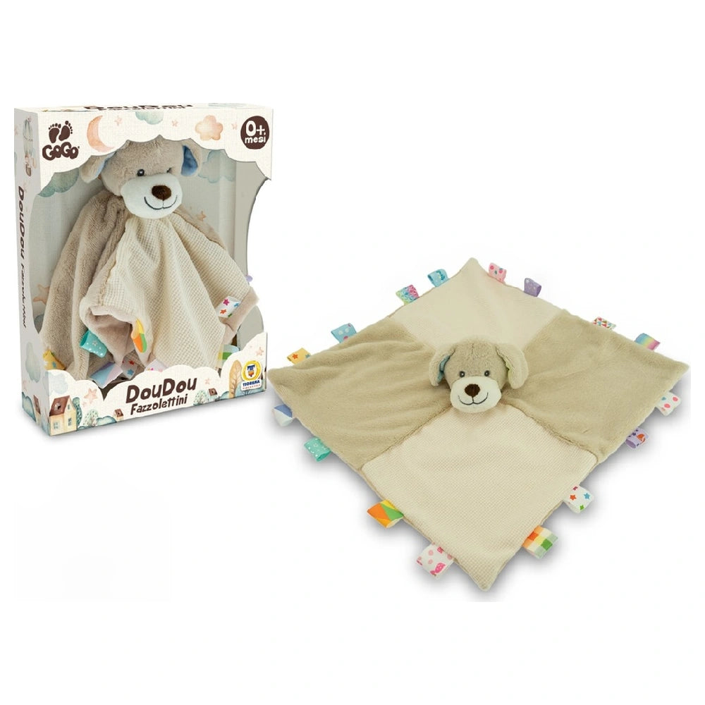 Teorema - Peluche - GoGo Dou Dou Puppy Comforter - Beige - 0+ Anni