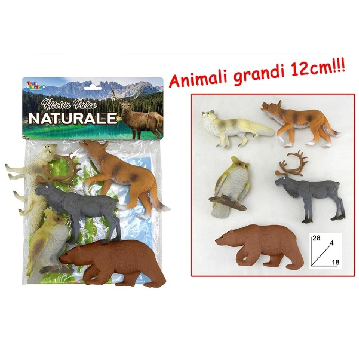 Toys Garden - Ritorna Parco Naturale Large Wildlife Figure Set - Action & Toy Figures