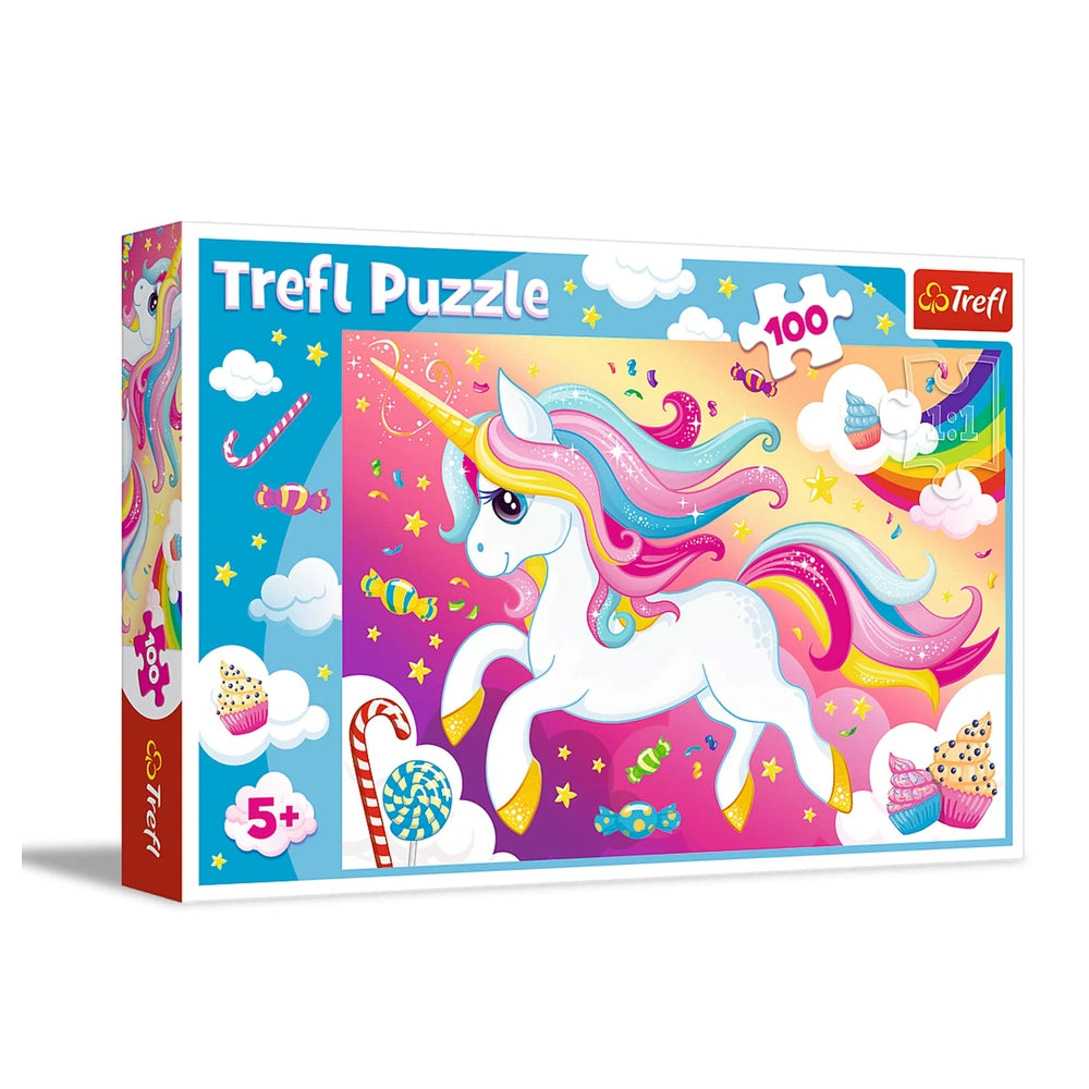 Trefl - Puzzle da 100 Pezzi - Bellissimo Unicorno - Puzzles - 5 - TRF16386