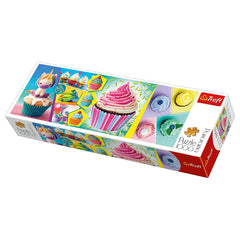 Trefl - Puzzle Panorama da 1000 Pezzi - Cupcakes Colorati - 14+ - TRF29045