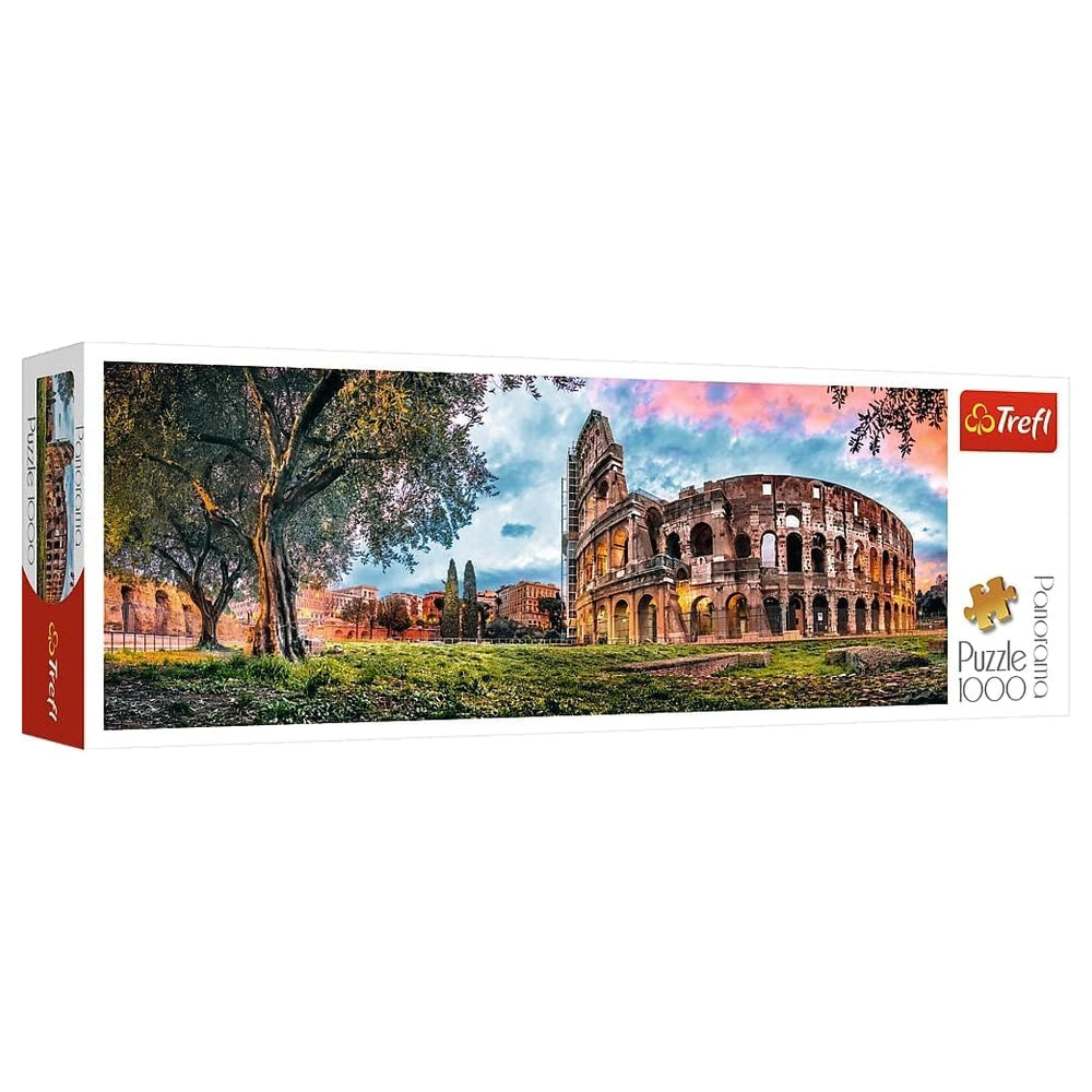 Trefl - Puzzle Panorama da 1000 Pezzi - Colosseo all'Alba - 14+ - TRF29030