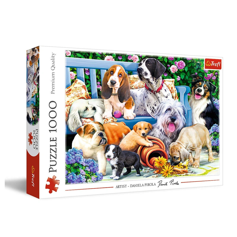 Trefl - Cani nel Giardino - Puzzle - 14 - TRF10556