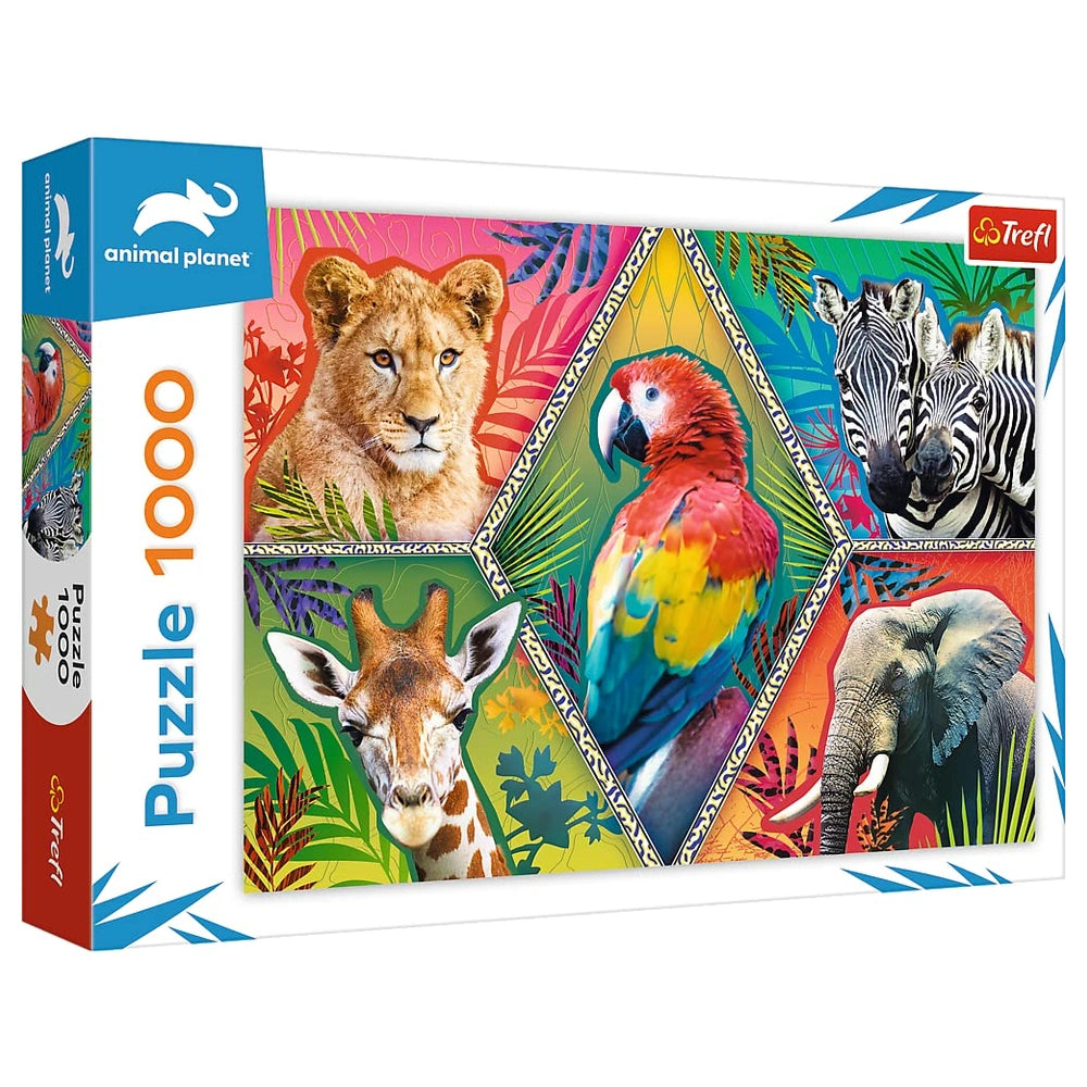 Trefl - Puzzle da 1000 Pezzi - Puzzle - 14 - Animali Esotici - TRF10671