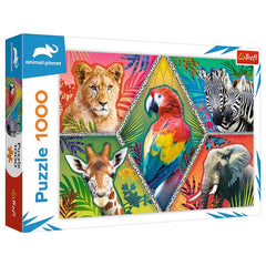 Trefl - Puzzle da 1000 Pezzi - Puzzle - 14 - Animali Esotici - TRF10671