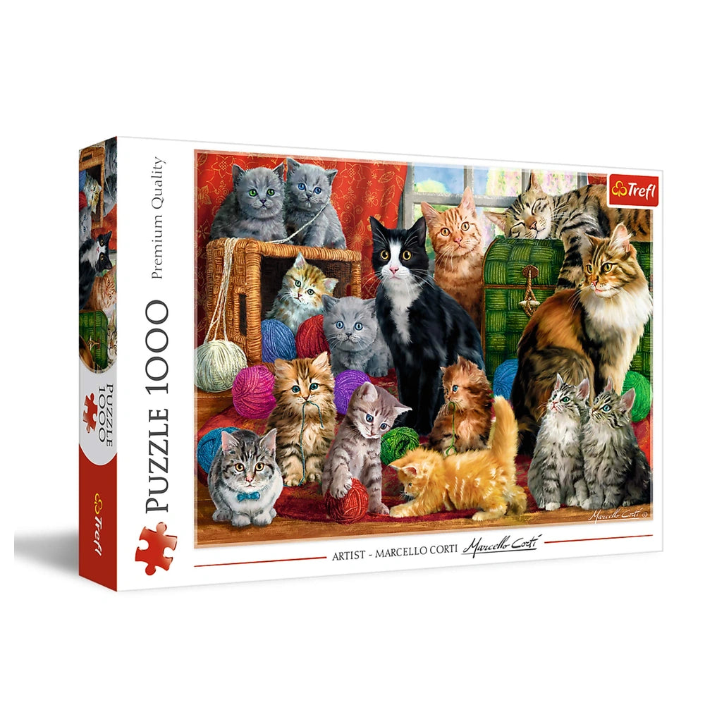 Trefl - Feline Meeting - Puzzle - 14 - TRF10555
