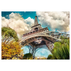 Trefl - 1000 Piece Puzzle - Premium Plus - Photo Odyssey Eiffel Tower in Paris, France - Puzzles Age +14 - TRF10815