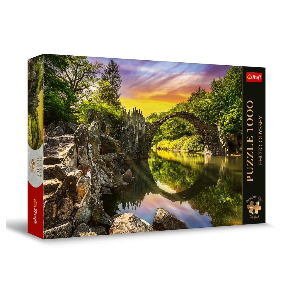 Trefl - 1000 Piece Puzzle - Premium Plus - Photo Odyssey Rakotz Bridge in Kromlau, Germany - Puzzles Age +14 - TRF10811