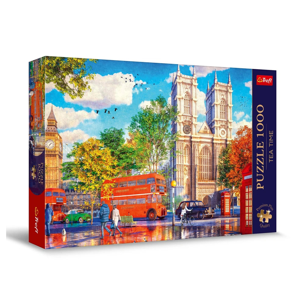 Trefl - Puzzle da 1000 Pezzi - Puzzle - 14 - Tea Time Vista di Londra - TRF10805