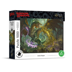Trefl - 1000 Piece Puzzle UFT - Dungeons & Dragons The Green Dragon - Puzzles Age +14 - TRF10758