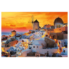 Trefl - Puzzle da 1500 Pezzi UFT - Tramonto Romantico Oia, Santorini - 14+ - TRF26195