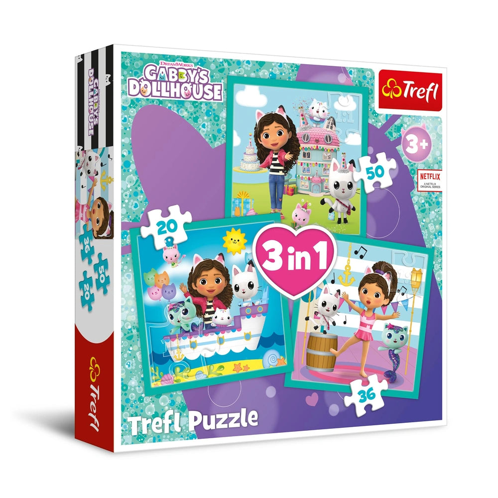 Trefl - 3 Puzzle in 1 - Puzzle - 3 - TRF34871