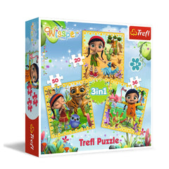 Trefl - 3 Puzzles in 1 - Wissper A Fantastic Journey - Puzzles Age +3 - TRF34834