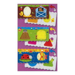 Trefl - 4 Puzzles in 1 Shaped - Baby Classic Interlocking Shapes - Puzzles Age +1 - TRF36078
