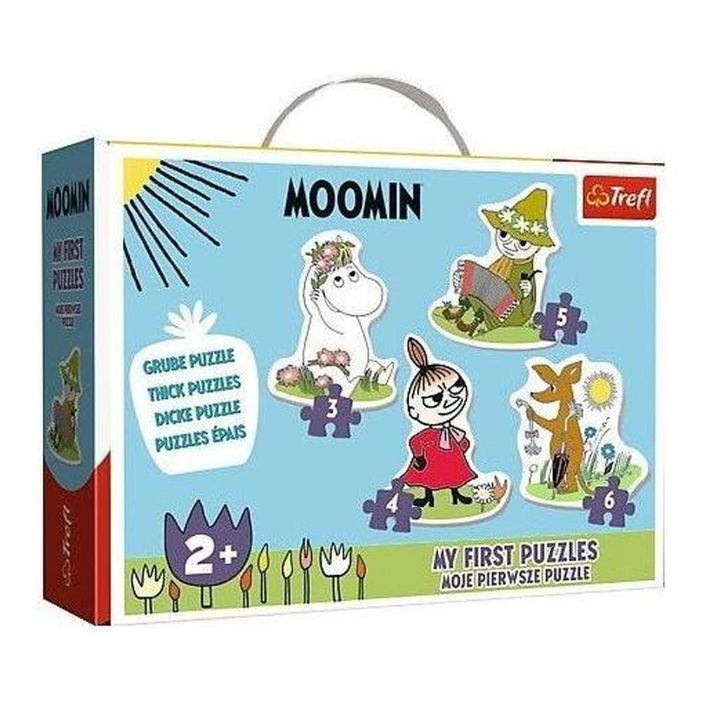 Trefl - Happy Moomins 4 Puzzle in 1 Puzzle Sagomato - Puzzle - +2 - TRF36094