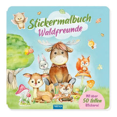 Trötsch Verlag - Books - Stickermalbuch Waldfreunde - Forest Animals - 3+ - Creative Play