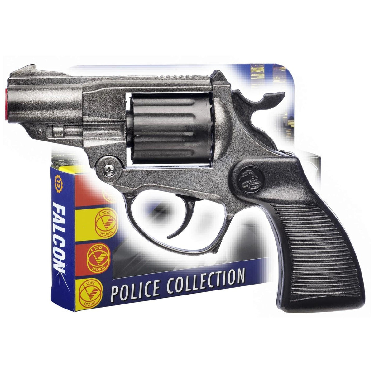 Villa Falcon Black Revolver Giocattolo a 12 Colpi